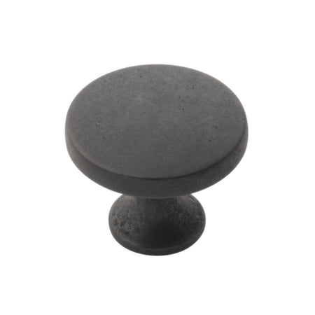 Hickory H076698-BI: 1-3/8" Forge Cabinet Knob - Black Iron