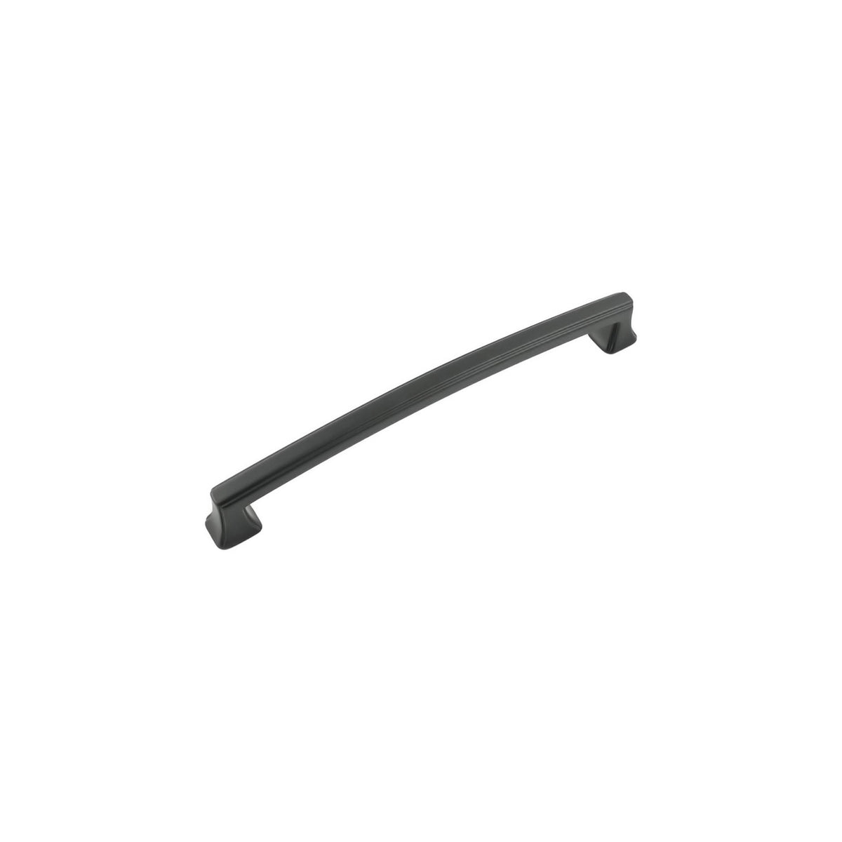 Hickory P3236-MB: 192mm cc Bridges Cabinet Pull - Matte Black