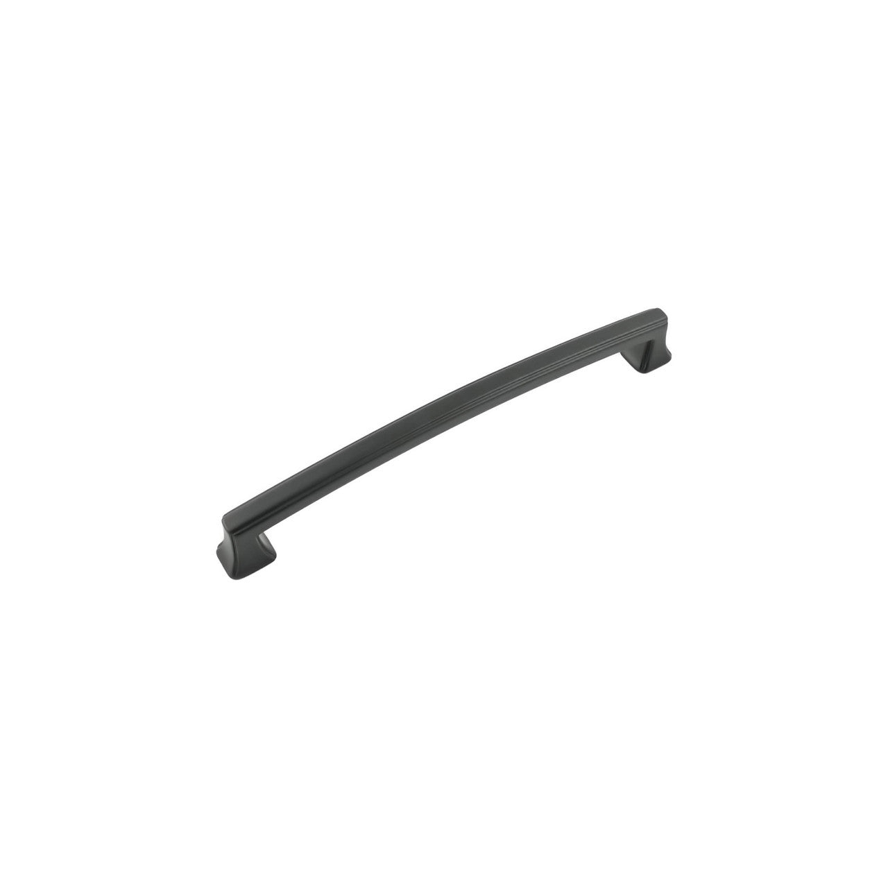 Hickory P3236-MB: 192mm cc Bridges Cabinet Pull - Matte Black