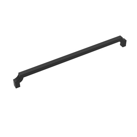 Belwith B077281-MB: 18" cc Monarch Appliance Pull - Matte Black
