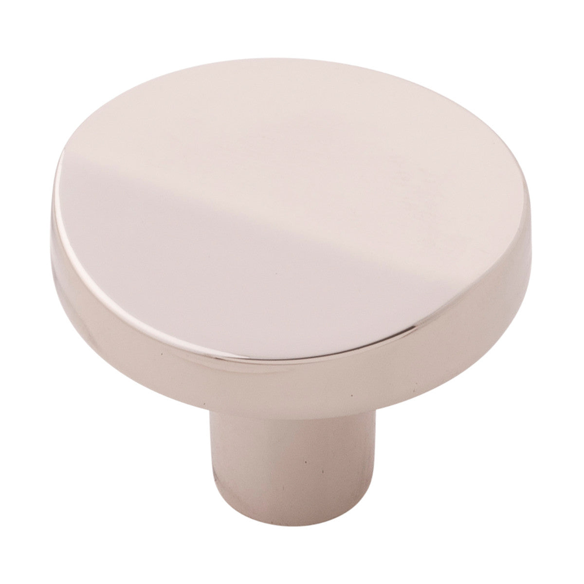 Belwith B077153-14: 1-3/8" Veer Cabinet Knob - Polished Nickel