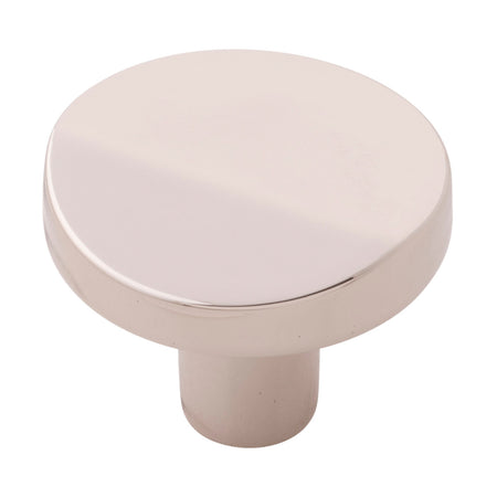 Belwith B077153-14: 1-3/8" Veer Cabinet Knob - Polished Nickel