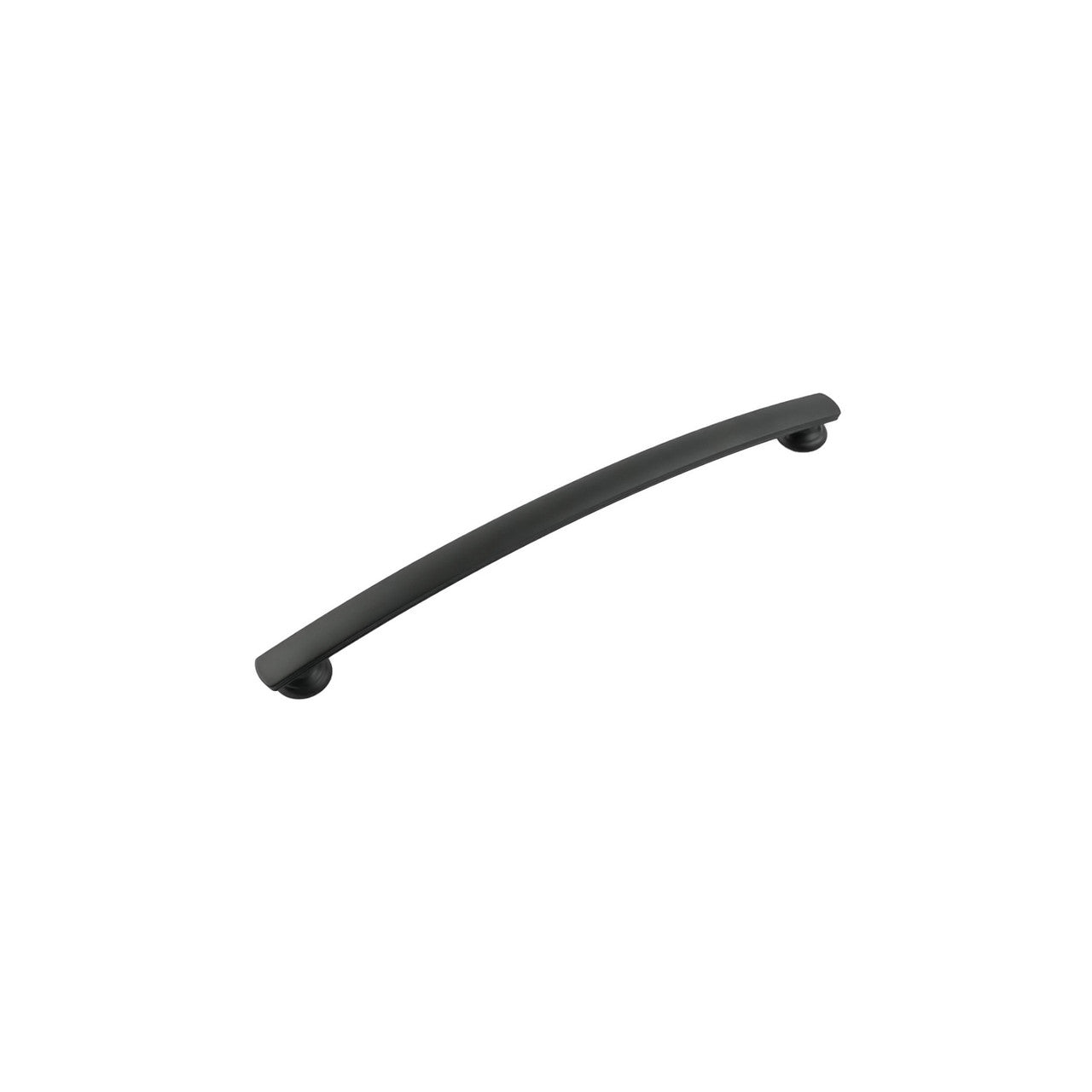 Hickory P2158-MB: 224mm cc American Diner Arch Cabinet Pull - Matte Black