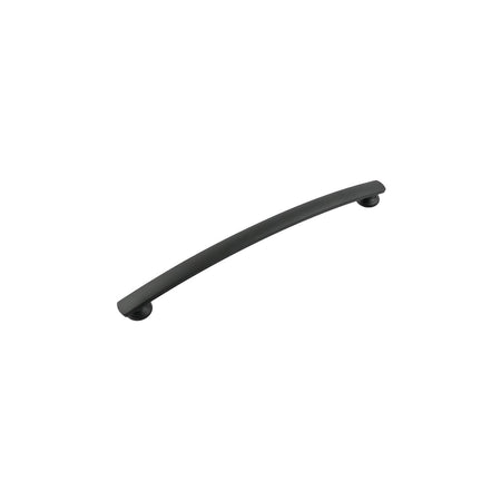 Hickory P2158-MB: 224mm cc American Diner Arch Cabinet Pull - Matte Black