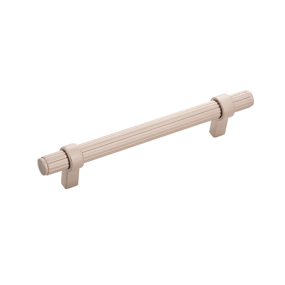 Belwith B076890-SN: 128mm cc Sinclaire Cabinet Pull - Satin Nickel