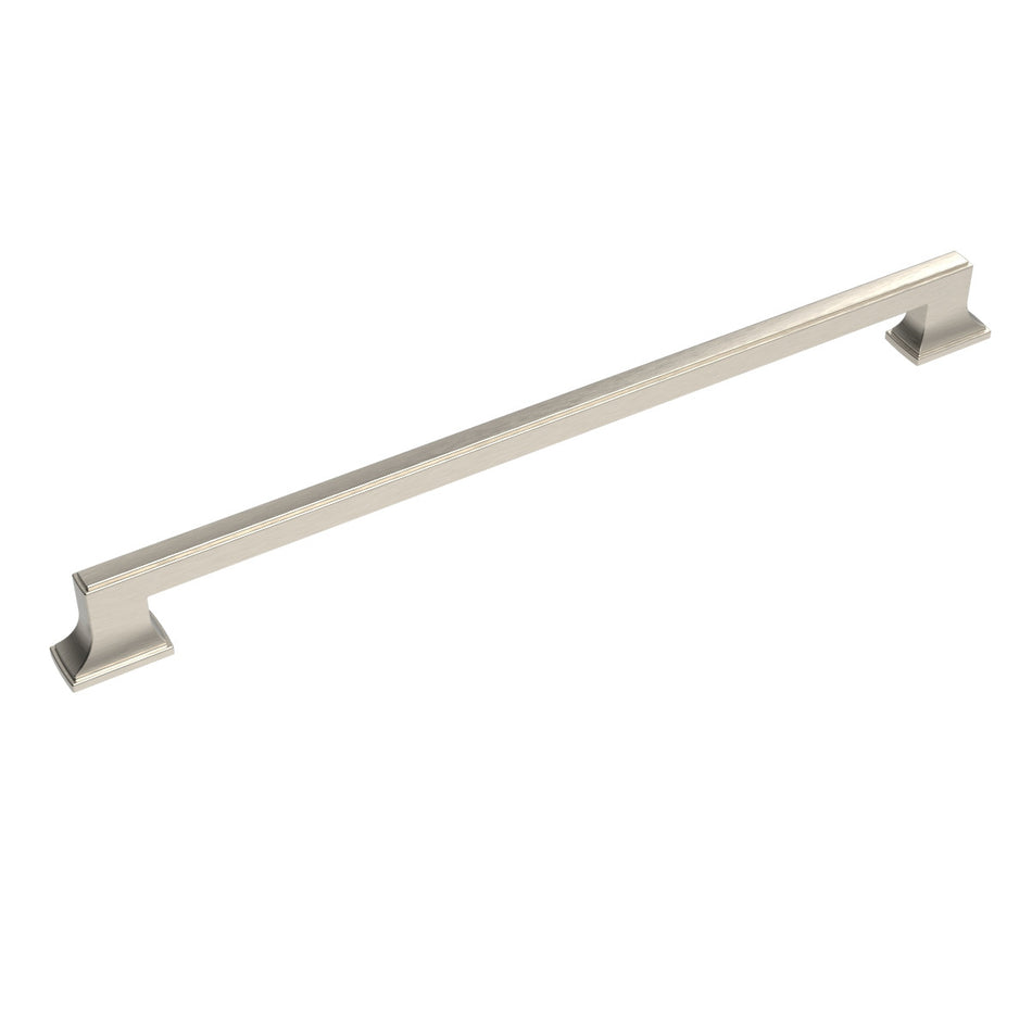 Belwith B078831-SN: 18" cc Brownstone Appliance Pull - Satin Nickel