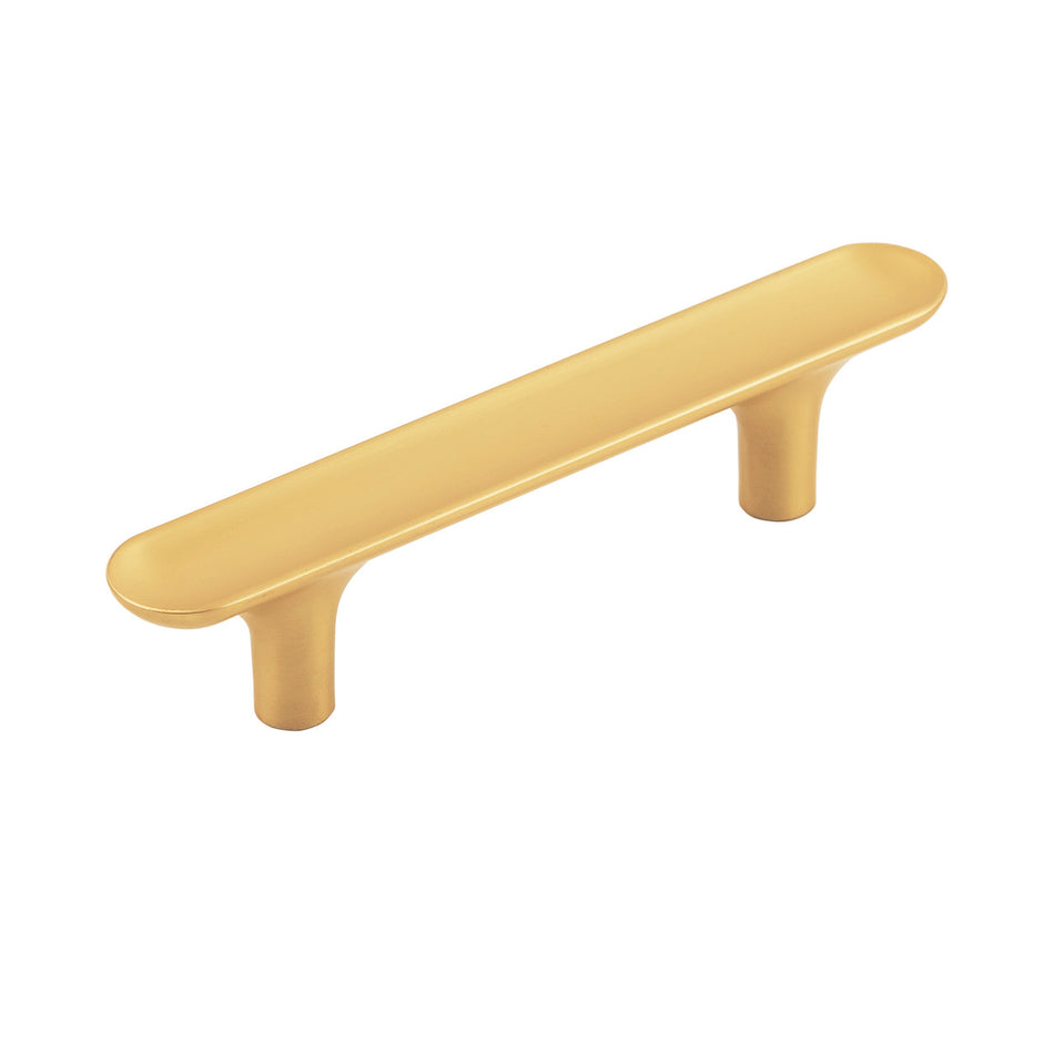 Hickory H078778BGB: 3" cc Maven Cabinet Pull - Brushed Golden Brass