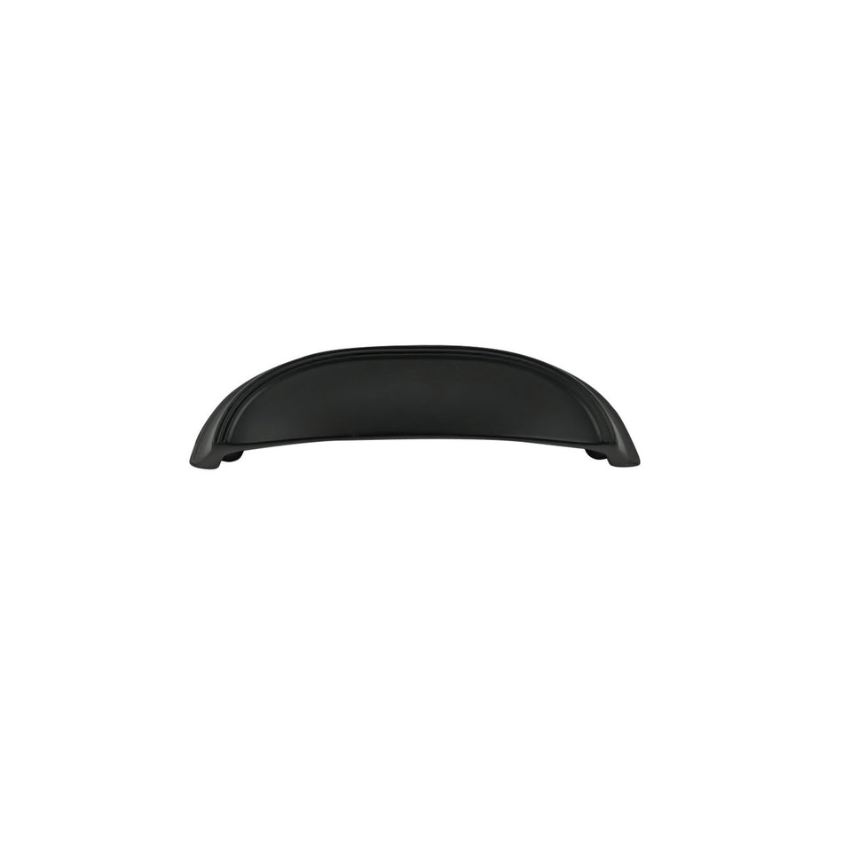 Hickory P2144-MB: 3" & 96mm cc American Diner Cup Cabinet Pull - Matte Black