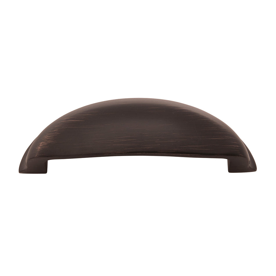 Belwith B077090-VB: 96mm cc Fuller Cup Cabinet Pull - Vintage Bronze