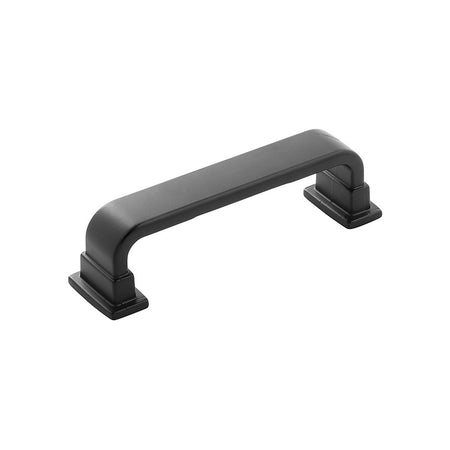 Belwith B077893MB: 96mm cc Brighton Cabinet Pull - Matte Black