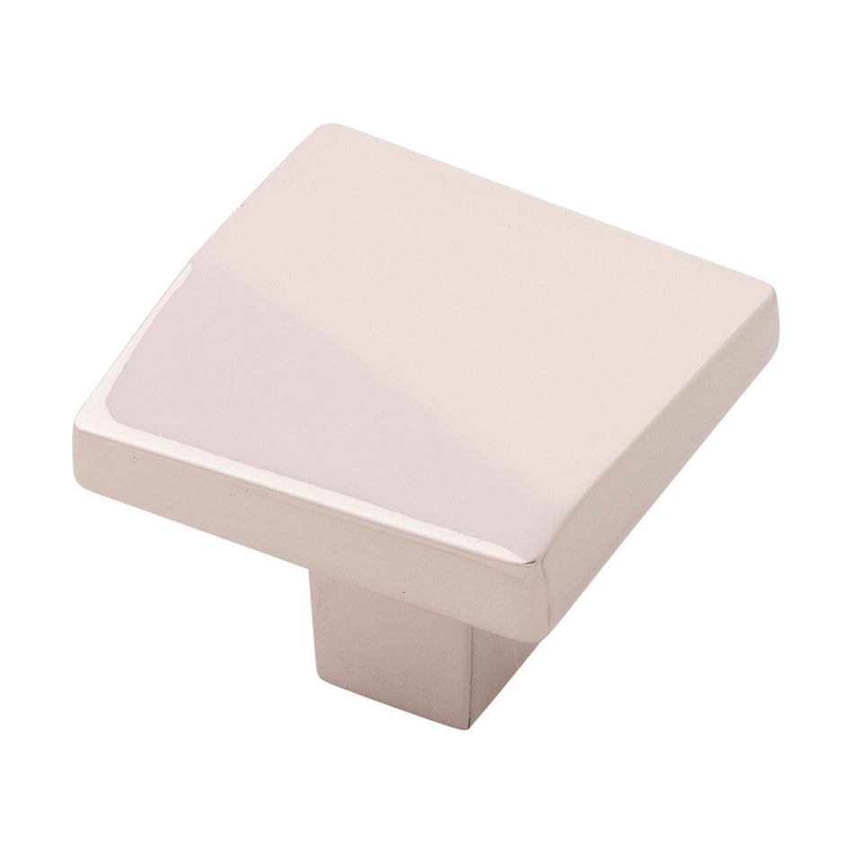 Belwith B077150-14: 1-3/8" Veer Cabinet Knob - Polished Nickel