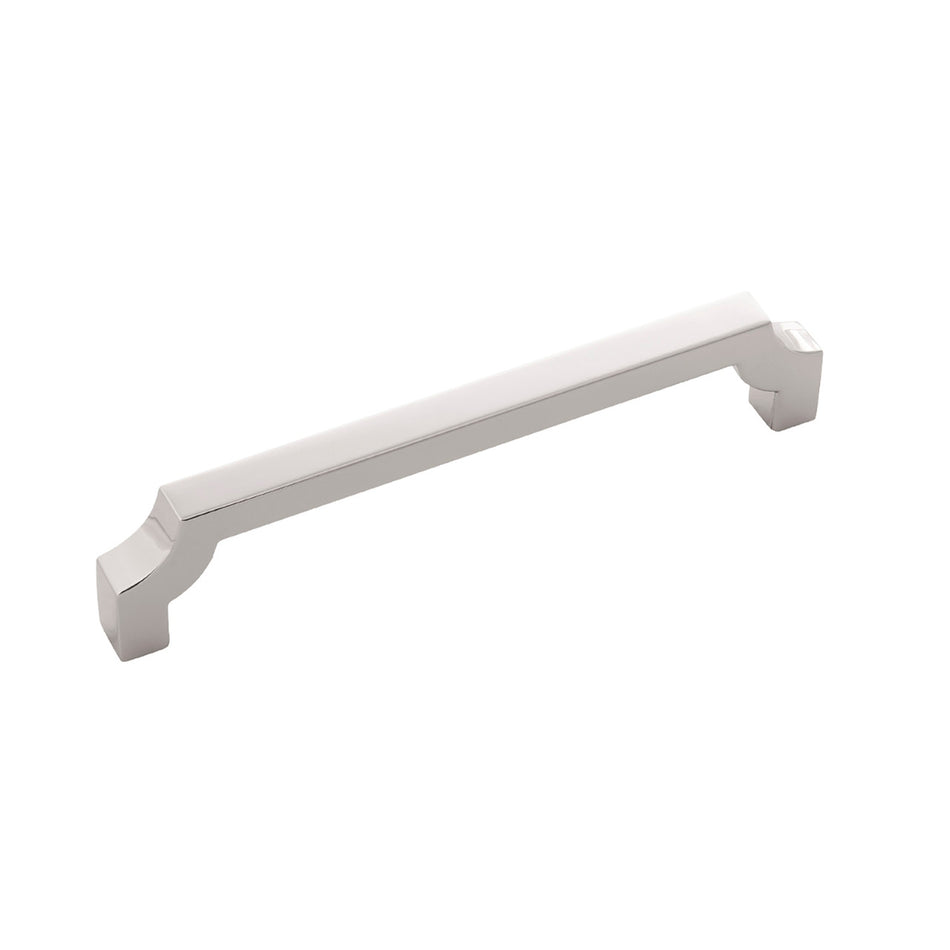 Belwith B076642-14: 128mm cc Monarch Cabinet Pull - Polished Nickel
