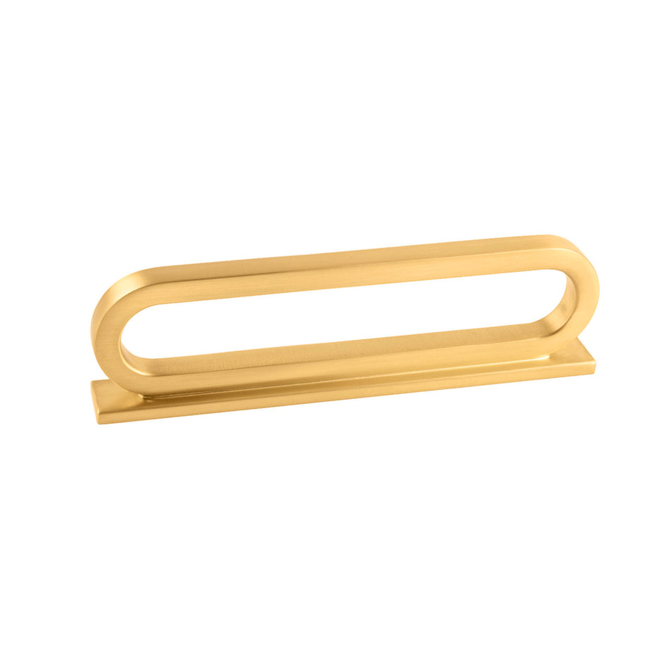 Belwith B078785BGB: 3" & 96mm cc Corsa Cabinet Pull - Brushed Golden Brass
