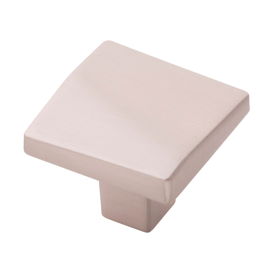 Belwith B077150-SN: 1-3/8" Veer Cabinet Knob - Satin Nickel