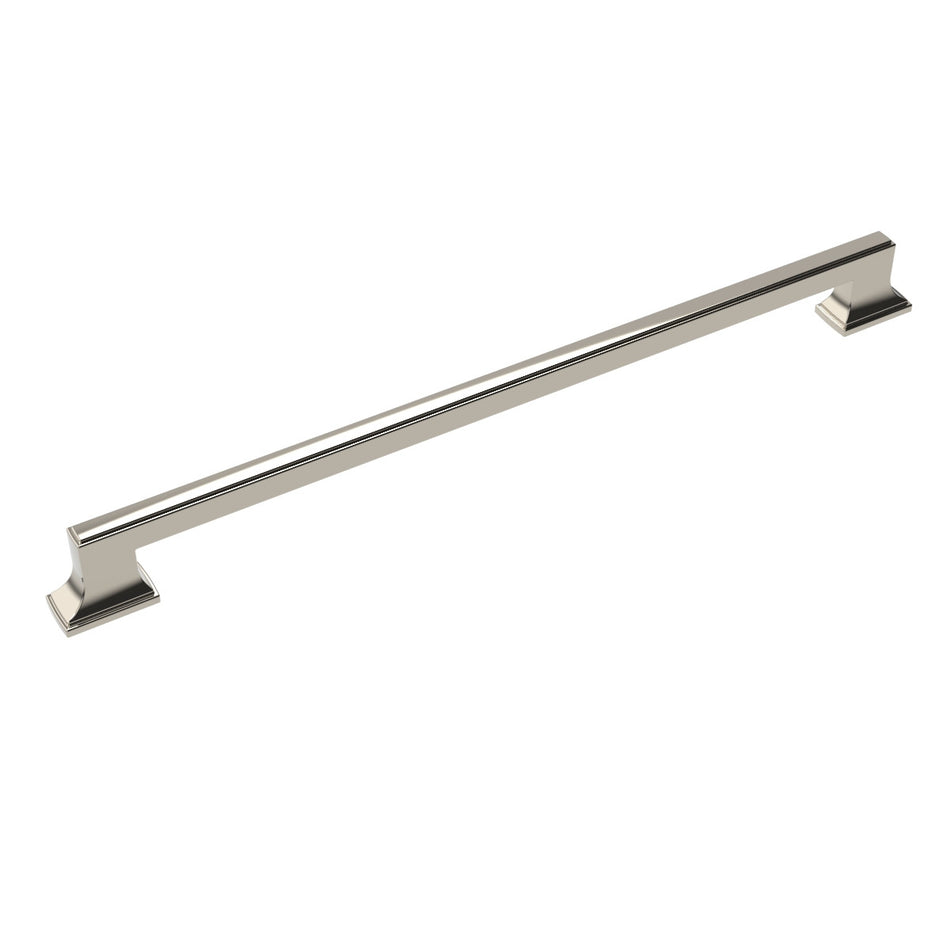 Belwith B078831-14: 18" cc Brownstone Appliance Pull - Polished Nickel