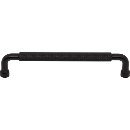 Top Knobs TK3264BLK: 6-5/16" cc Garrison Bar Cabinet Pull - Flat Black