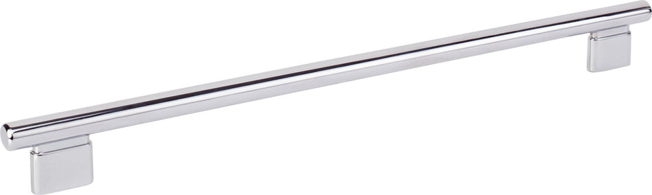 Atlas A517-CH: 12" cc Holloway Round Bar  Appliance Pull - Polished Chrome