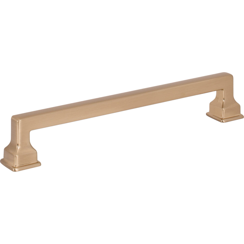 Atlas A624-WB: 6-5/16" cc Erika Cabinet Pull - Warm Brass
