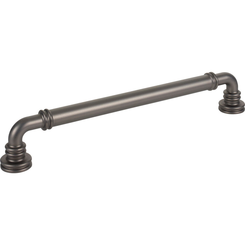 Top Knobs TK3147AG: 12" cc Cranford D-Handle Cabinet Pull - Ash Gray