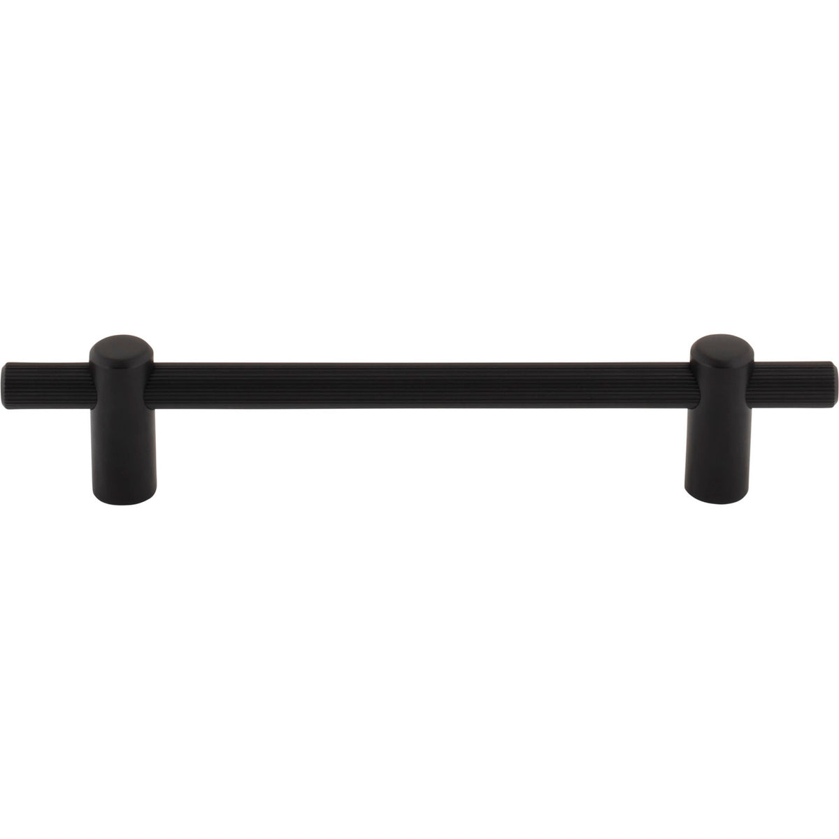 Top Knobs TK3253BLK: 5-1/16" cc Dempsey Bar Cabinet Pull - Flat Black