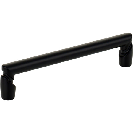 Top Knobs TK3133BLK: 5-1/16" cc Florham Round Bar Cabinet Pull - Flat Black