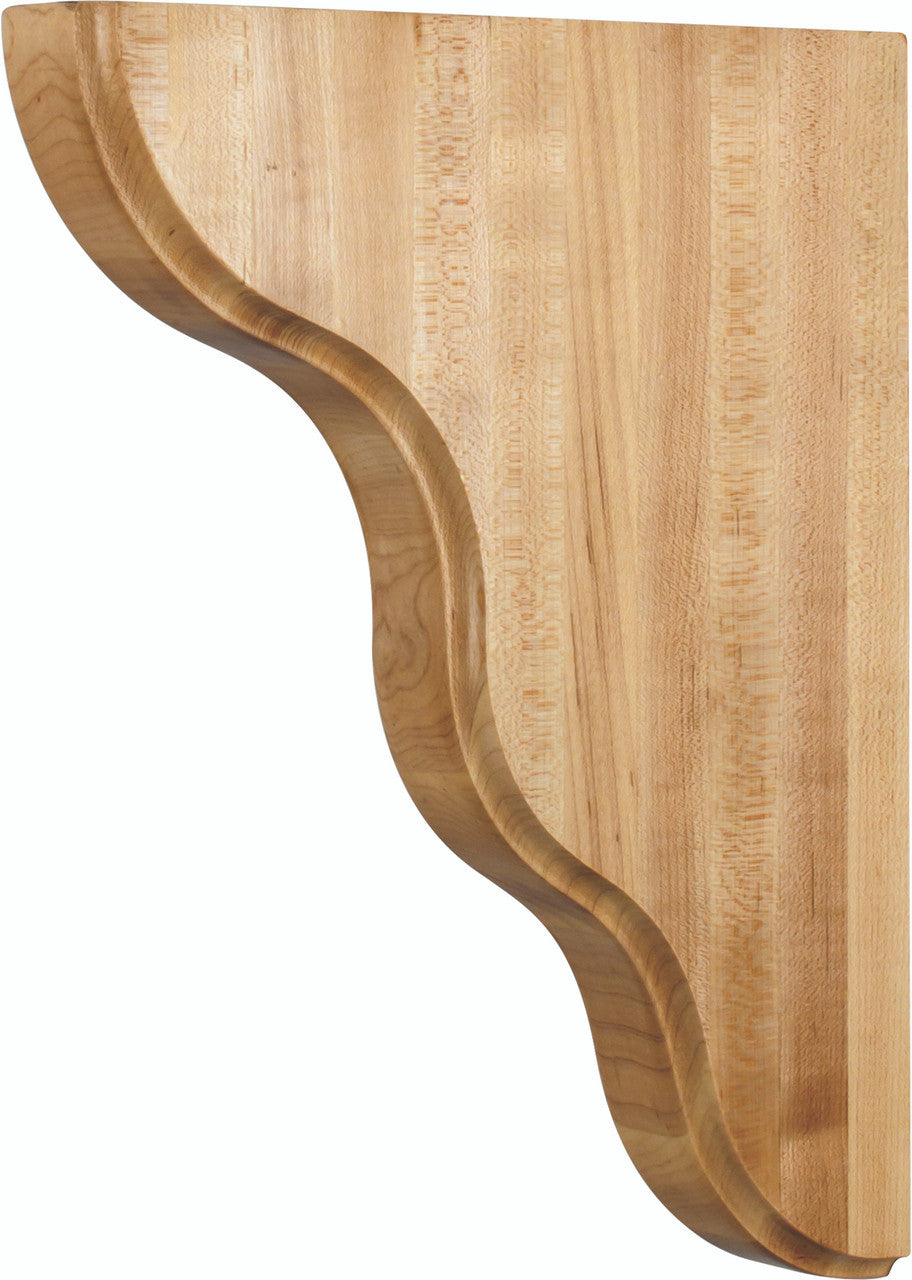 Hardware Resources CORSM-3RW: Contour Corbel - Rubberwood