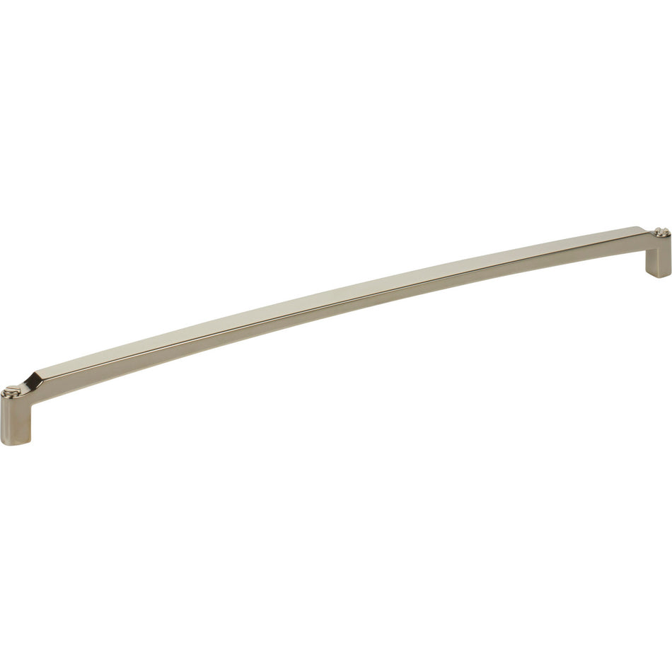 Top Knobs TK3176PN: 12" cc Haddonfield D-Handle Cabinet Pull - Polished Nickel