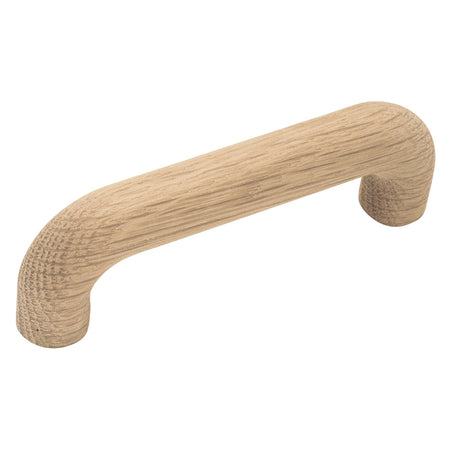 Hickory P674-UW: 3.5" cc Natural Woodcraft Cabinet Pull - Unfinished Wood