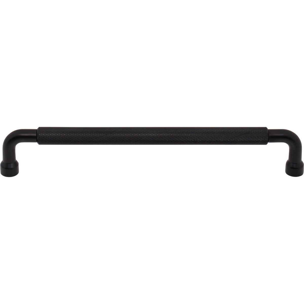 Top Knobs TK3265BLK: 7-9/16" cc Garrison Bar Cabinet Pull - Flat Black