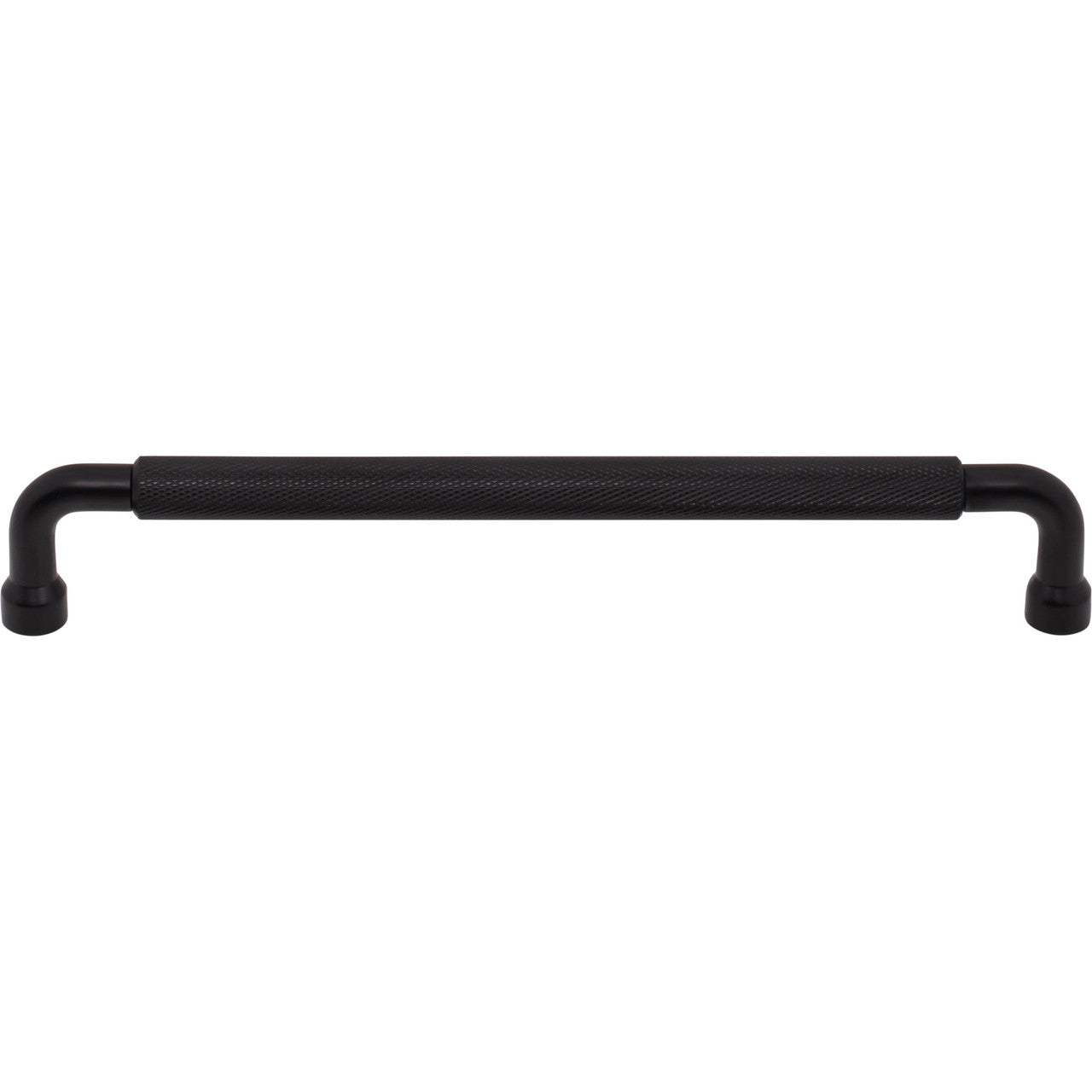 Top Knobs TK3265BLK: 7-9/16" cc Garrison Bar Cabinet Pull - Flat Black