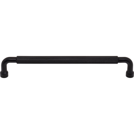 Top Knobs TK3265BLK: 7-9/16" cc Garrison Bar Cabinet Pull - Flat Black