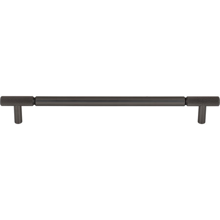 Top Knobs TK3244AG: 8-13/16" cc Prestwick Bar Cabinet Pull - Ash Grey