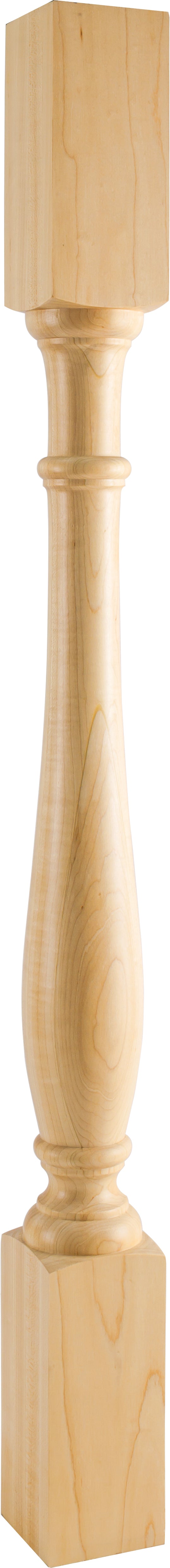 Hardware Resources P1-42ALD: 3-1/2" x 3-1/2" x 42" Turned Post - Alder