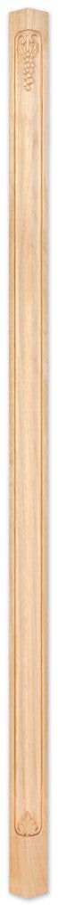Hardware Resources CP-2-84HMP: 2-3/4" x 2-3/4" x 84" Grape Corner Post - Hard Maple