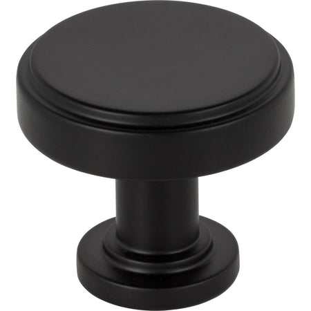 Jeffrey Alexander 171MB: 1-1/4" Richard Cabinet Knob - Matte Black