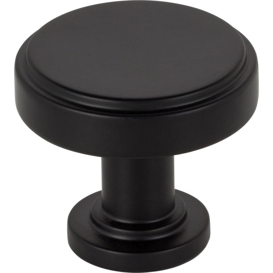 Jeffrey Alexander 171MB: 1-1/4" Richard Cabinet Knob - Matte Black