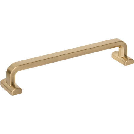 Top Knobs TK3164HB: 6-5/16" cc Harrison D-Handle Cabinet Pull - Honey Bronze