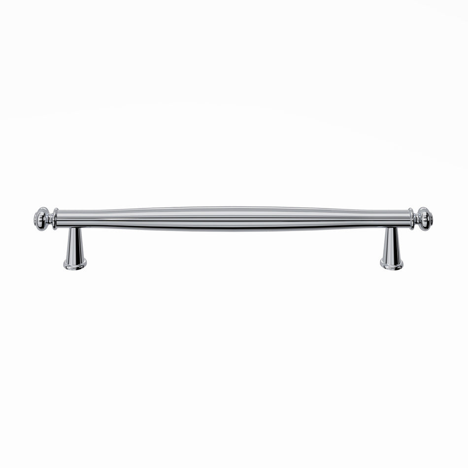 Top Knobs TK3197PC: 12" cc Coddington Appliance Pull - Polished Chrome