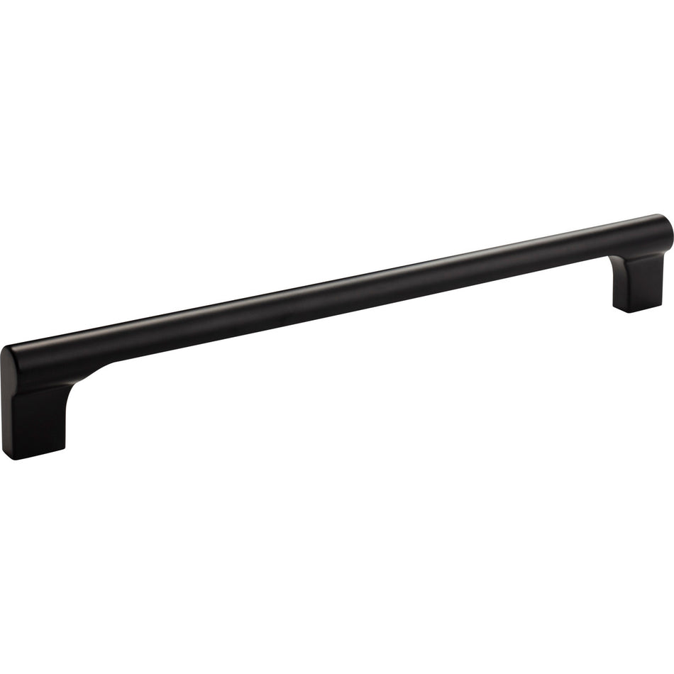 Atlas A658-BL: 12" cc Whittier Cabinet Pull - Matte Black