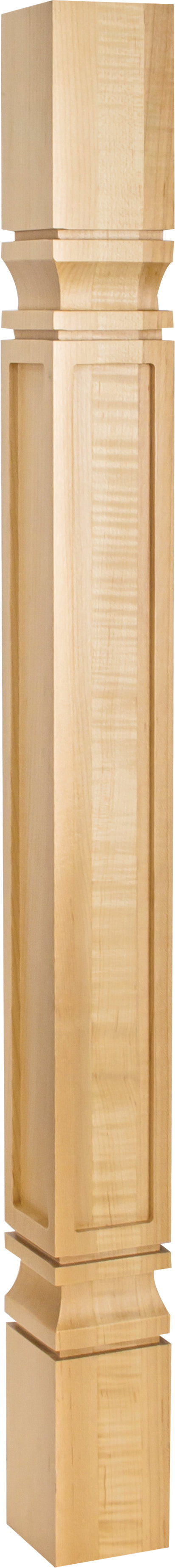 Hardware Resources PS9MP: 3-3/4" x 3-3/4" x 35-1/2" Square Mission Post - Maple