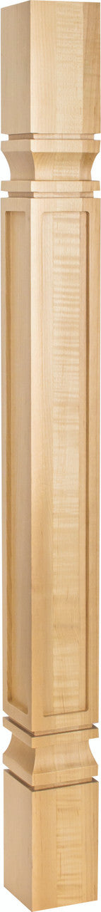 Hardware Resources PS9EW: 3-3/4" x 3-3/4" x 35-1/2" Square Mission Post - Rubberwood