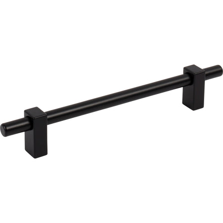 Jeffrey Alexander 478-160MB: 160mm cc Larkin Bar Cabinet Pull - Matte Black