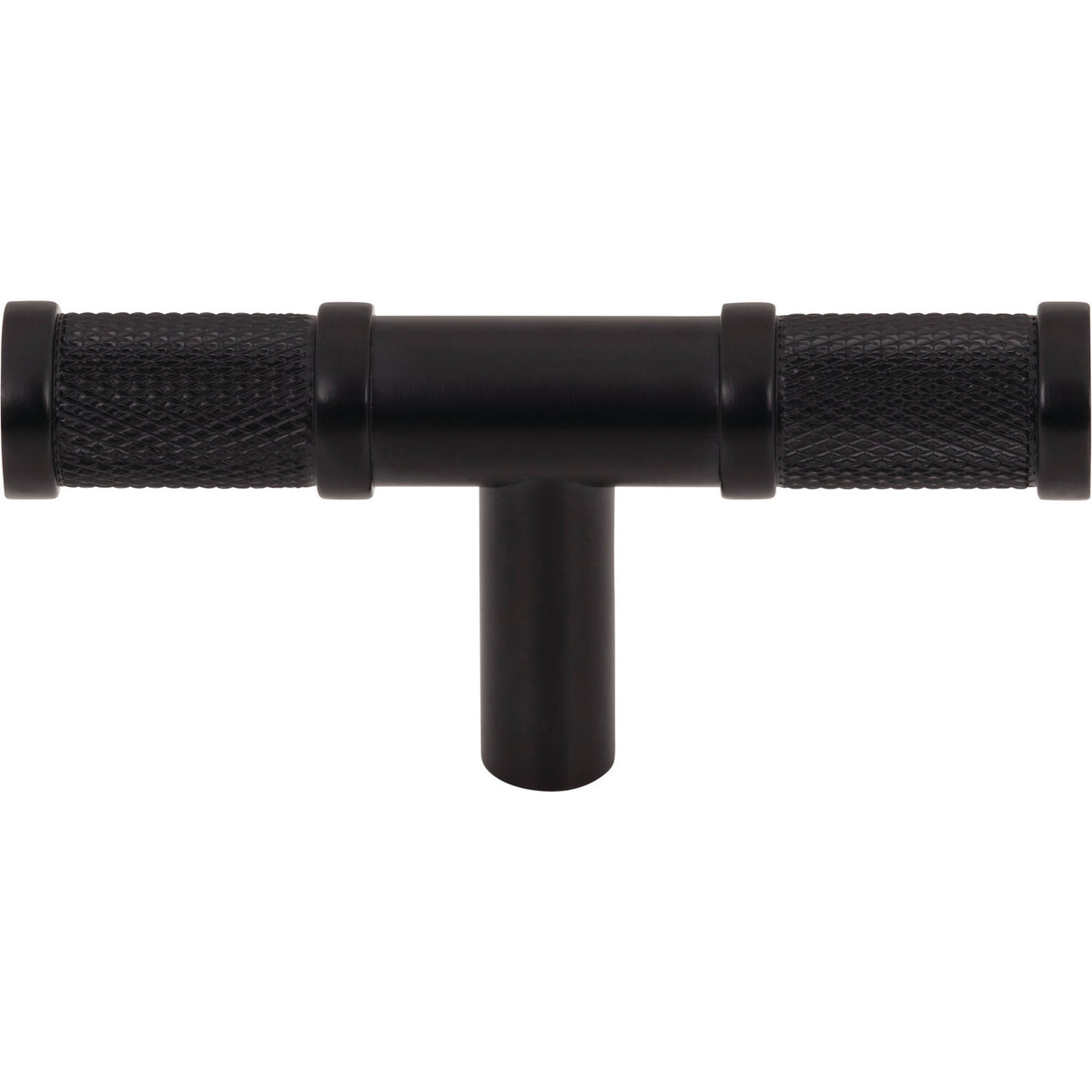 Top Knobs TK3231BLK: 3" Burnham T-Bar Cabinet Knob - Flat Black