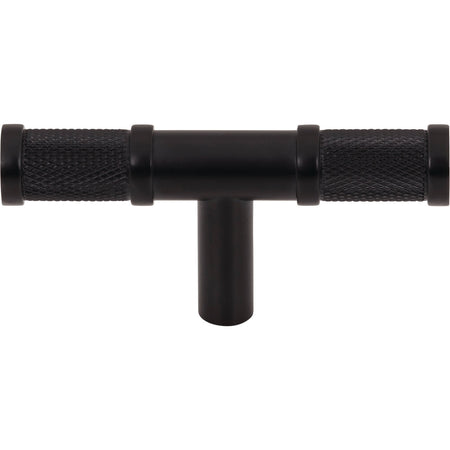 Top Knobs TK3231BLK: 3" Burnham T-Bar Cabinet Knob - Flat Black