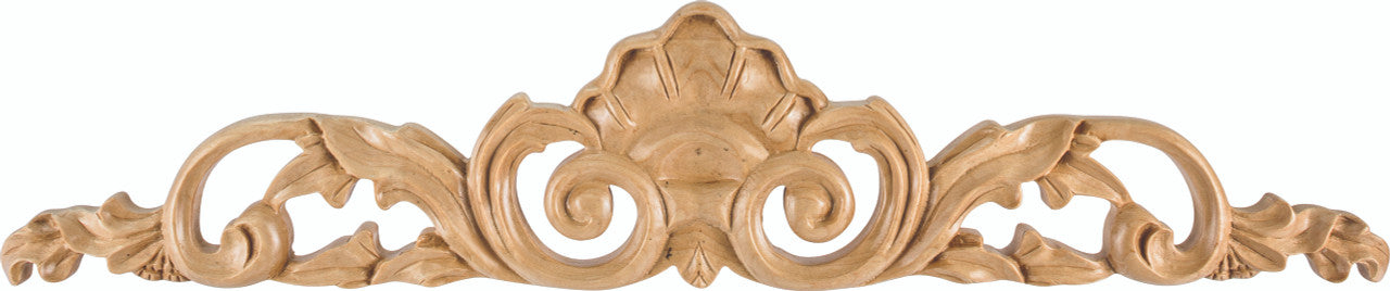 Hardware Resources ONL-01-36CH: 36" x 1" x 7-3/4" Shell Onlay - Cherry
