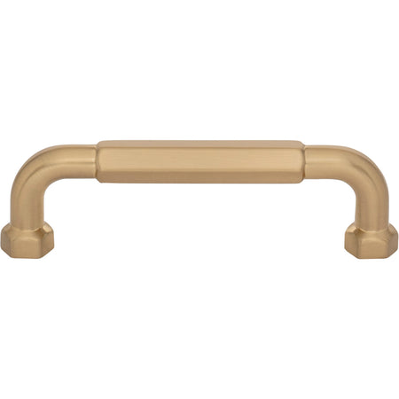 Top Knobs TK3201HB: 3-3/4" cc Dustin Cabinet Pull - Honey Bronze