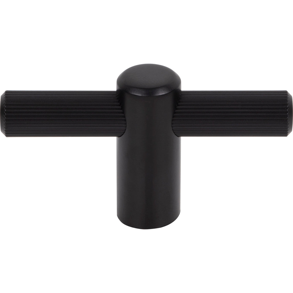 Top Knobs TK3251BLK: 2-1/2" Dempsey T-Bar Cabinet Knob - Flat Black