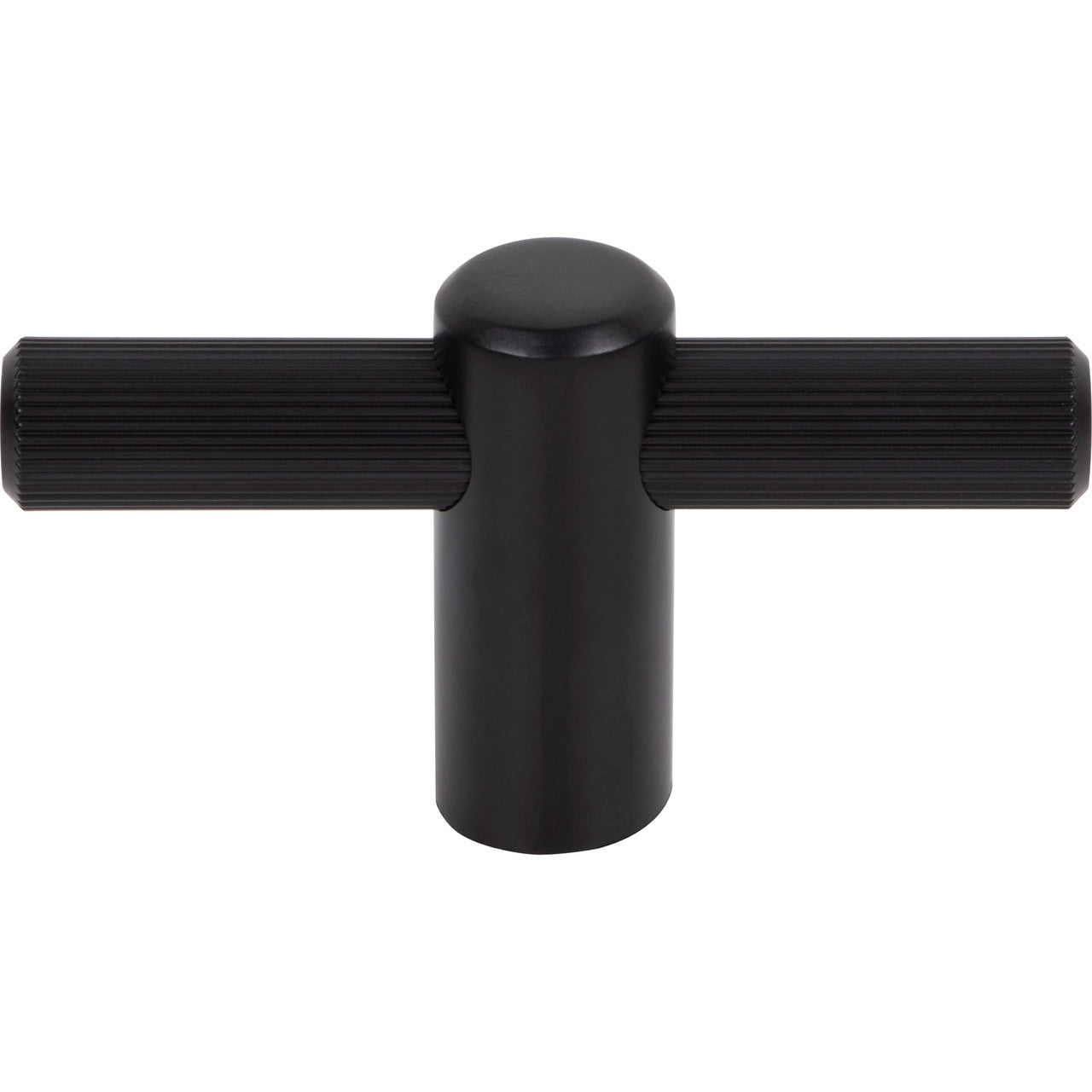 Top Knobs TK3251BLK: 2-1/2" Dempsey T-Bar Cabinet Knob - Flat Black