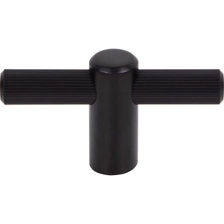 Top Knobs TK3251BLK: 2-1/2" Dempsey T-Bar Cabinet Knob - Flat Black