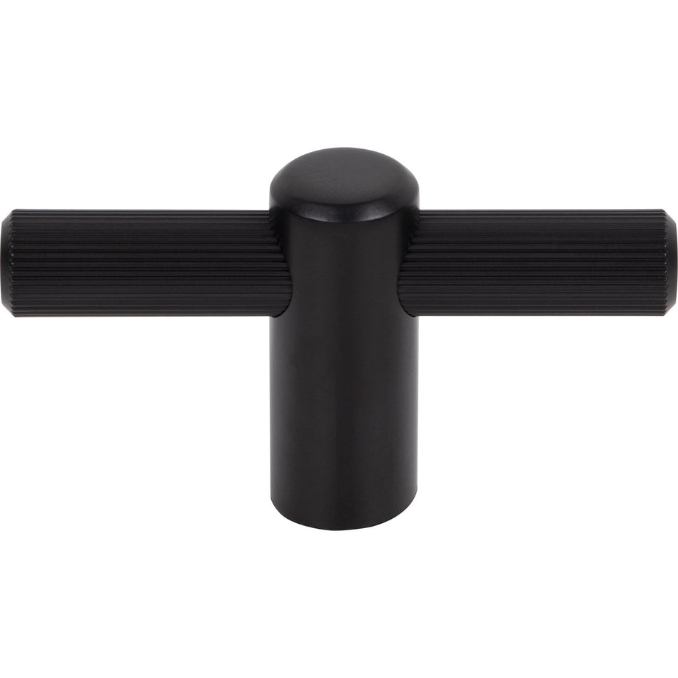 Top Knobs TK3251BLK: 2-1/2" Dempsey T-Bar Cabinet Knob - Flat Black